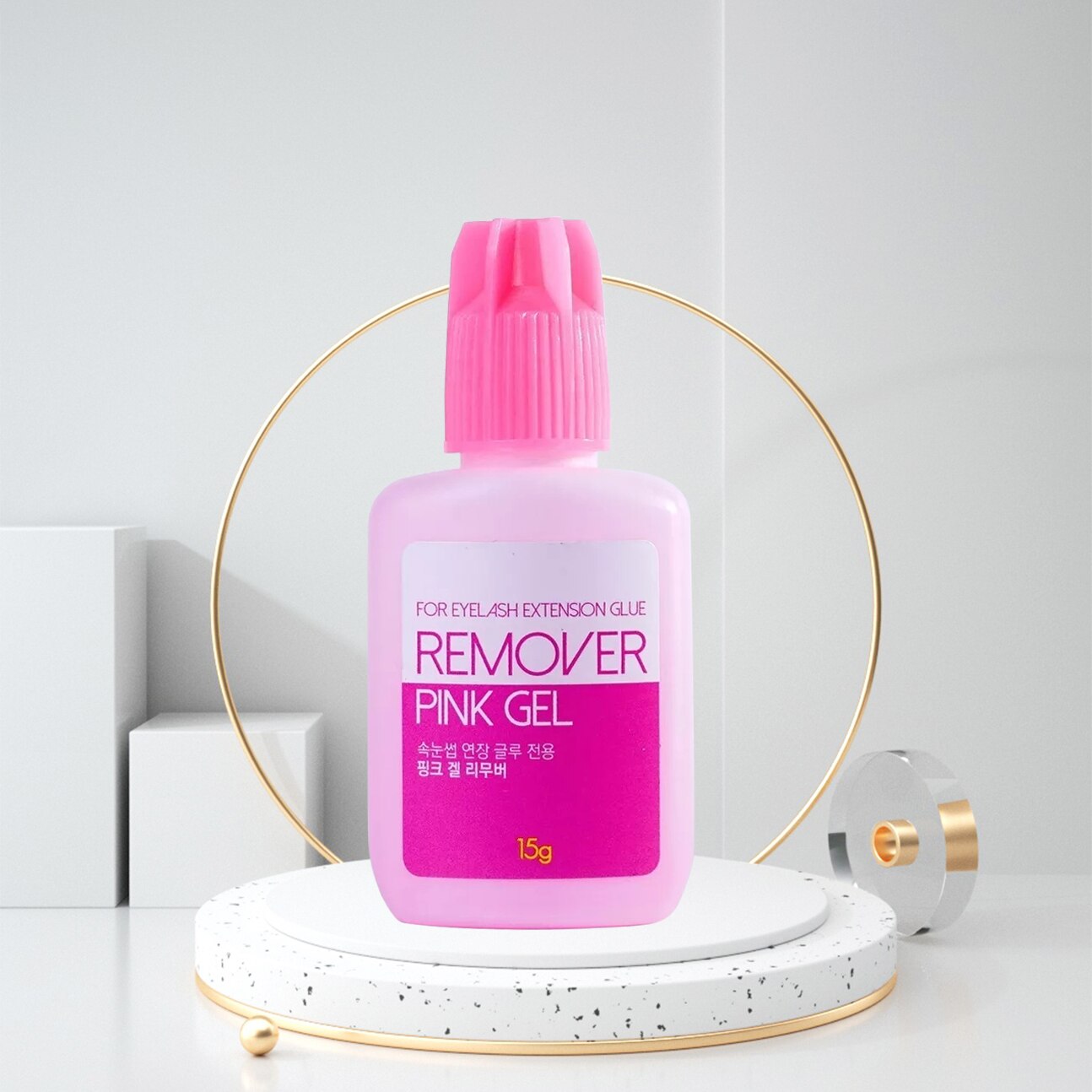 10 Pcs Sky Pink Gel Eyelash Remover Korea Best Quickly Dissolves Adhesive 15g No Residue Eyelash Extension Professional Remover